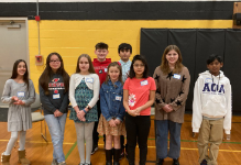 Lake county students pictured at the 2023 Lake County Spelling Bee