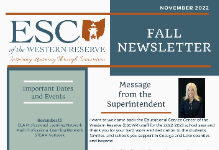 Fall newsletter cover pictured