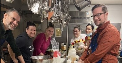 ESCWR staff volunteered their time to prep and serve meals to Lake county community. 