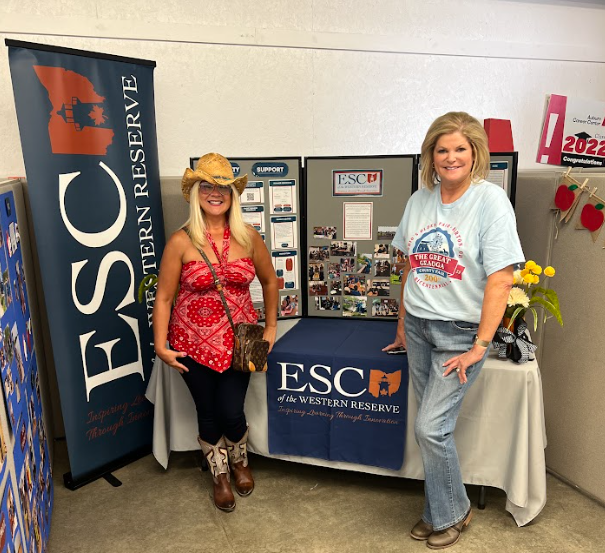 ESCWR Superintendent, Jennifer Felker and Assistant Superintendent, Nancy Santilli at the Geauga County Fair!