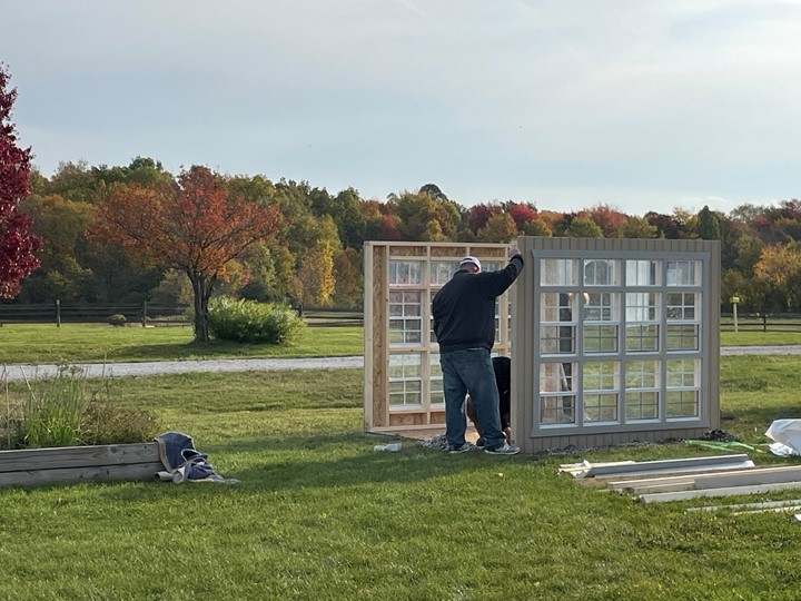 Construction on Gaitway High Schools new greenhouse is underway! 
