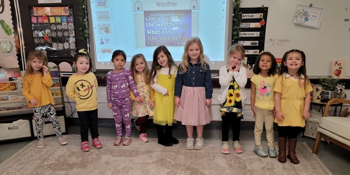 Our Fairport Preschool students shined bright and vibrant during their Yellow Day!