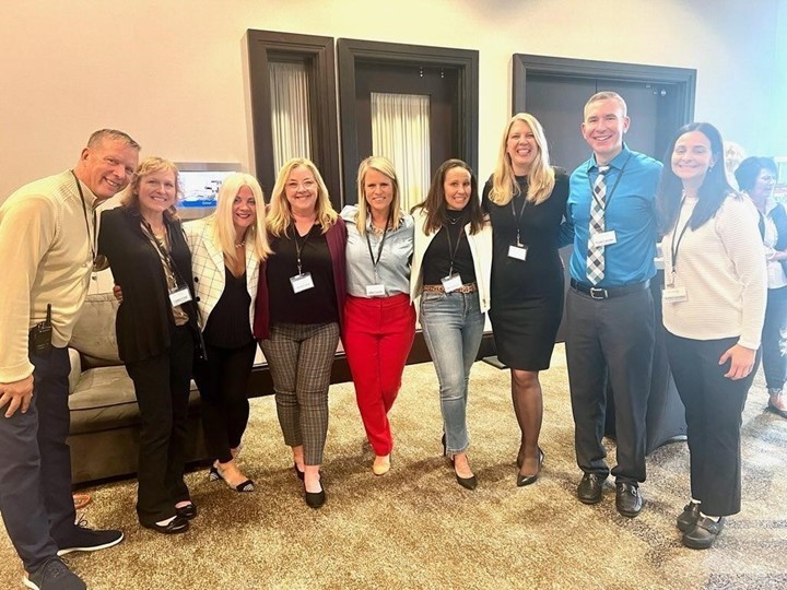 ESCWR team members pictured at the Let&#39;s connect conference on May 1st through May 2nd.