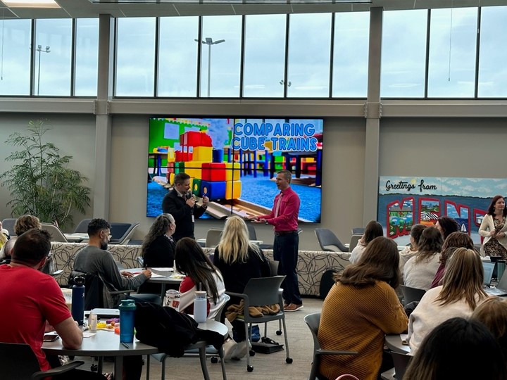 Big thanks to our State Support Team partners for inviting our specialists, Frank and Paul, to their Early Childhood Spring Regional Training on April 19th to share their expertise on early childhood math!