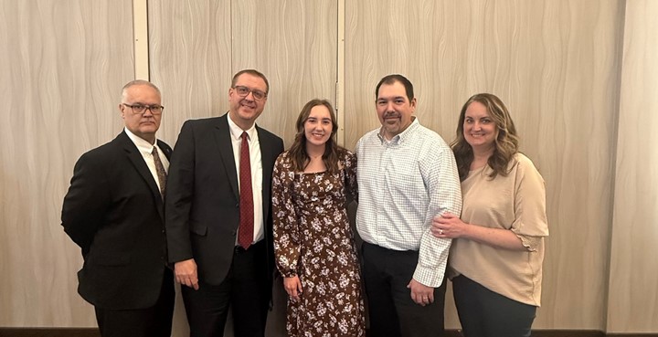 Aubreigh Kitzmiller, the 2025 Geauga County Franklin B. Walter Award winner from Cardinal Local Schools, proudly represents her county at the Franklin B. Walter Award Luncheon held on April 14, 2025.