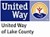 United Way log is a person standing on a mountain