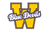 Wickliffe City Schools logo - a gold W with a banner across the front stating Blue Devils